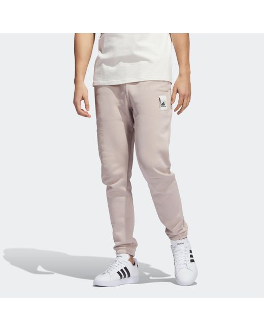 Adidas Gray Lounge Fleece Pants for men