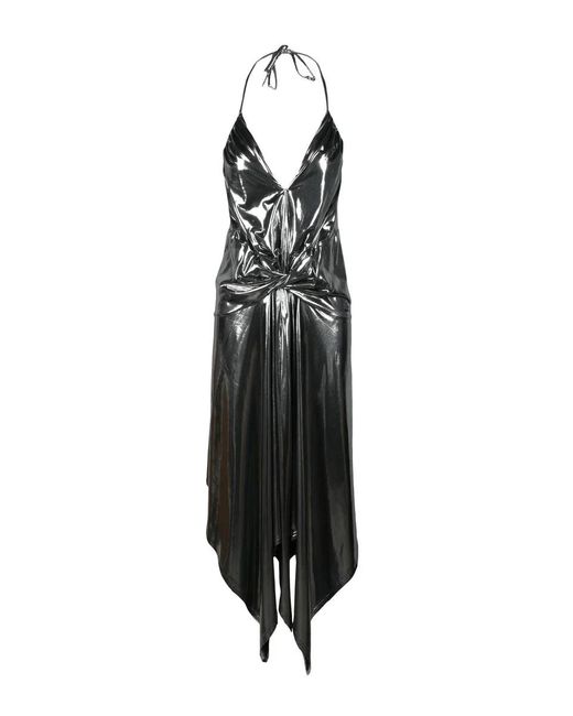 Alexandre Vauthier Black Long Dress Polyester Elastane