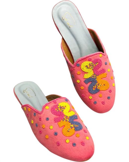 Sol’eart Pink Logo Slip On Shoes