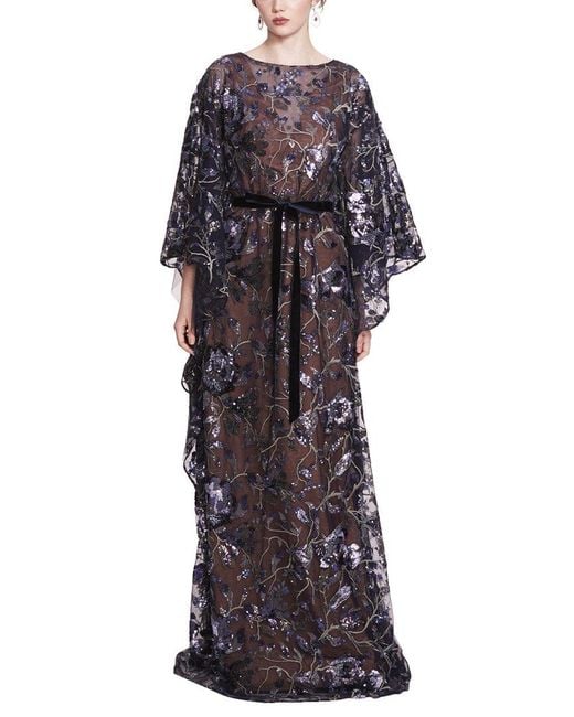 Marchesa Multicolor Kaftan Dress