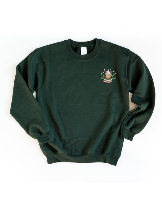 Simply Sage Market Green Embroidered Hot Cocoa Books