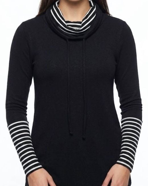 Bibi Blue Sally Stripes Top