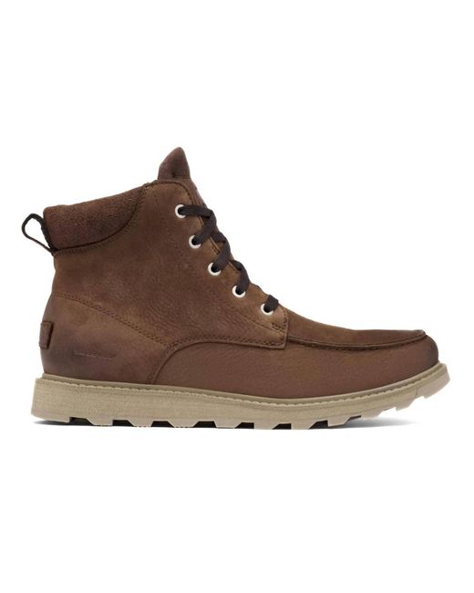 Sorel Brown Madson Moc Toe Boots for men