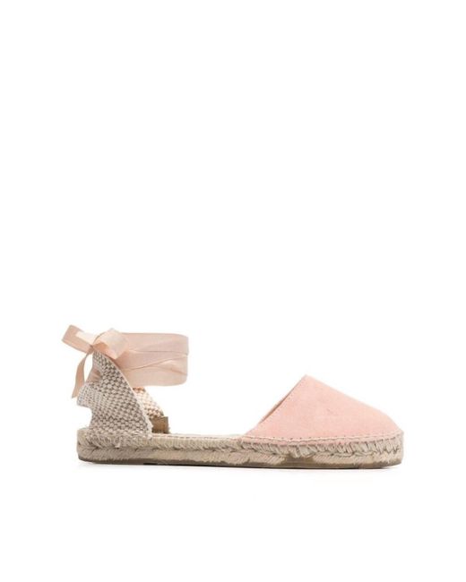 Manebí Pink Hamptons Wrap Espadrille Shoes