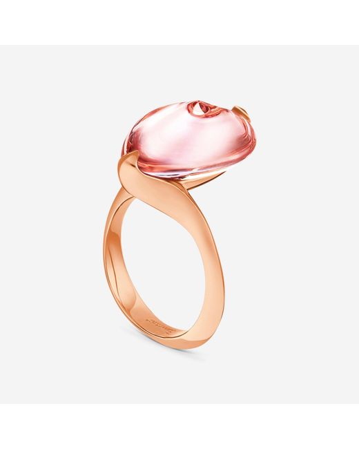 Baccarat Pink 18k Gold Plated On Sterling Silver