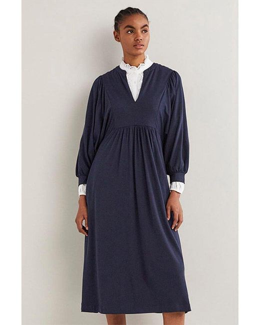 Boden Blue Jersey Midi Dress