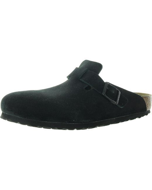 Birkenstock Black Buckle Clogs