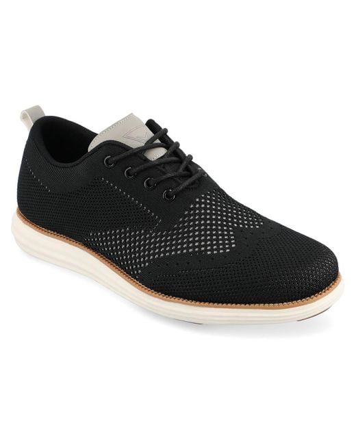 Vance Co. Black Ezra Knit Lace-up Casual And Fashion Sneakers for men