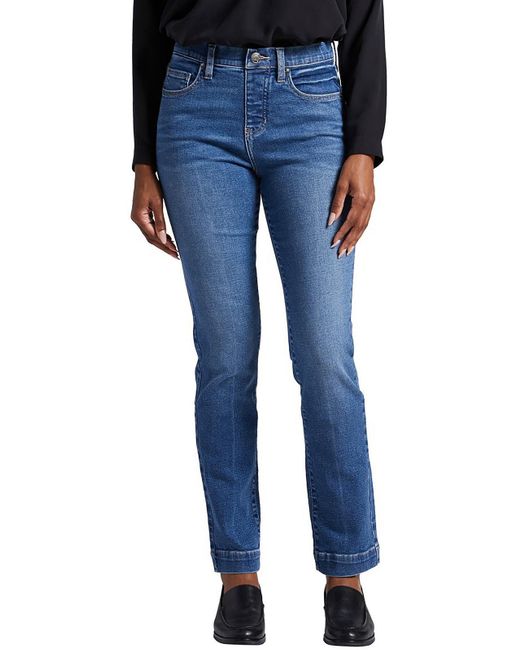 Jag Jeans Blue Valentina High Rise Pull On Straight Leg Jeans