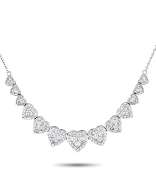 Non-Branded Metallic Lb Exclusive 14k Gold 1.0ct Diamond Heart Necklace Nk01609