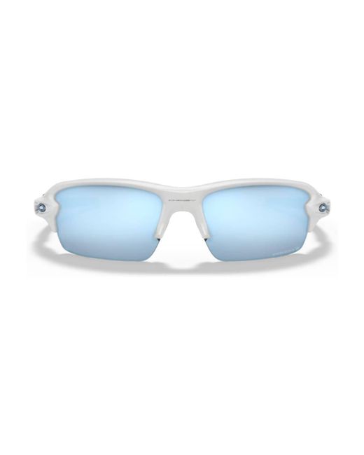 Oakley Blue Flak Xs Wrap Polarized Sunglasses 9005-06 for men