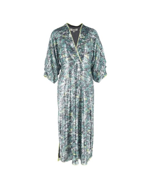 diane von furstenberg blue sequin dress Diane von Furstenberg JANE SLIP DRESS - Cocktail dress / Party dress - blue