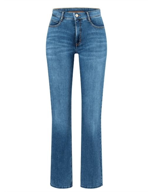 Mac Jeans Blue Ladies Slim Fit Boot Cut Fringe Jeans