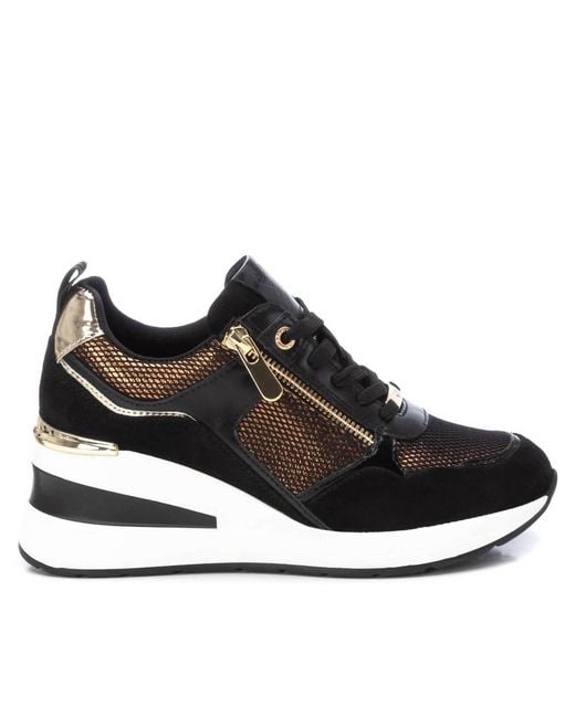 Xti Black Trainer Sneakers