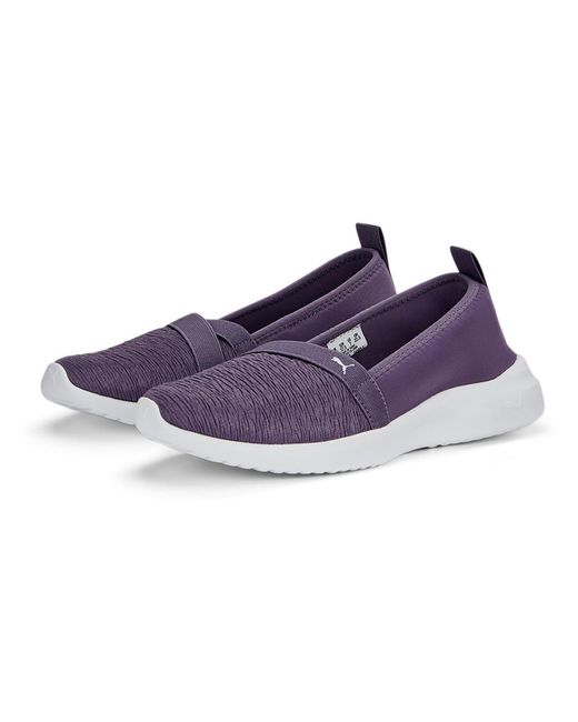 PUMA Purple Adelina Soft Foam + Slip On Casual Shoes