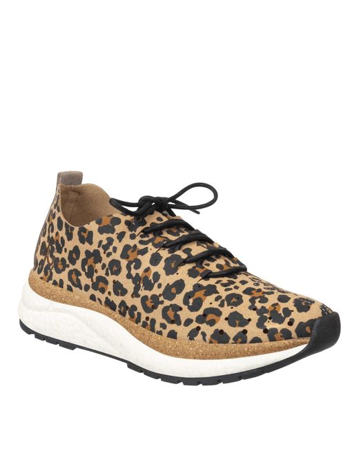 Otbt Brown Alstead Sneaker In Cheetah Print