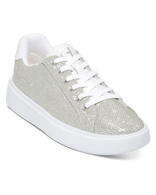 Cole Haan White Gc Daily Sneaker Glitter Man Made Casual And Fashion Sneakers
