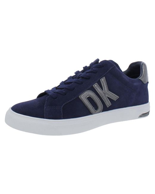 DKNY Blue Abeni Suede Lifestyle Casual And Fashion Sneakers