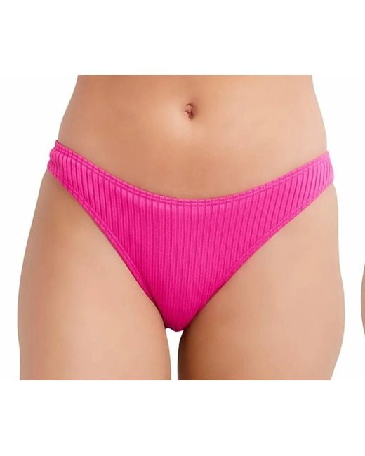 BCBGeneration Purple Scoop Bikini Bottoms