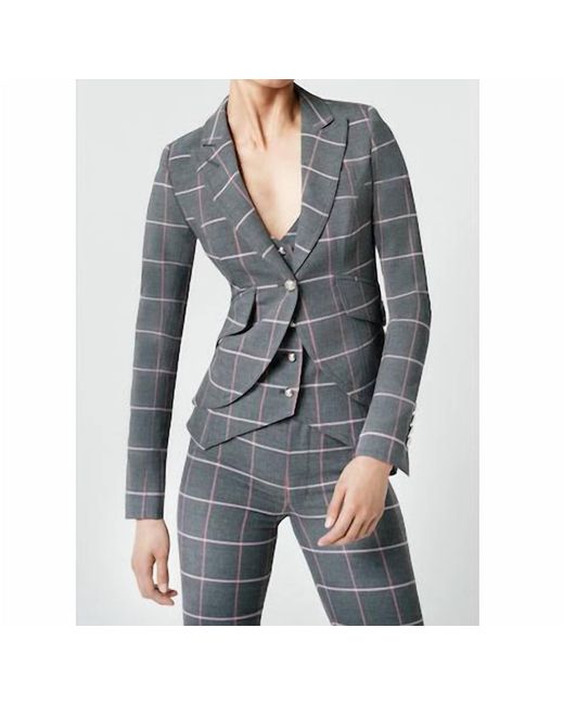 Smythe Gray Cutaway One-Button Blazer