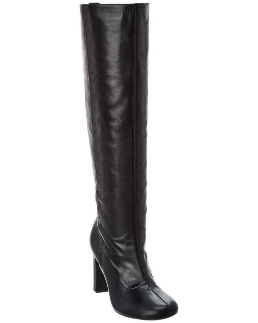 Ted Baker Marlarh Leather Knee-high Boot in Black | Lyst