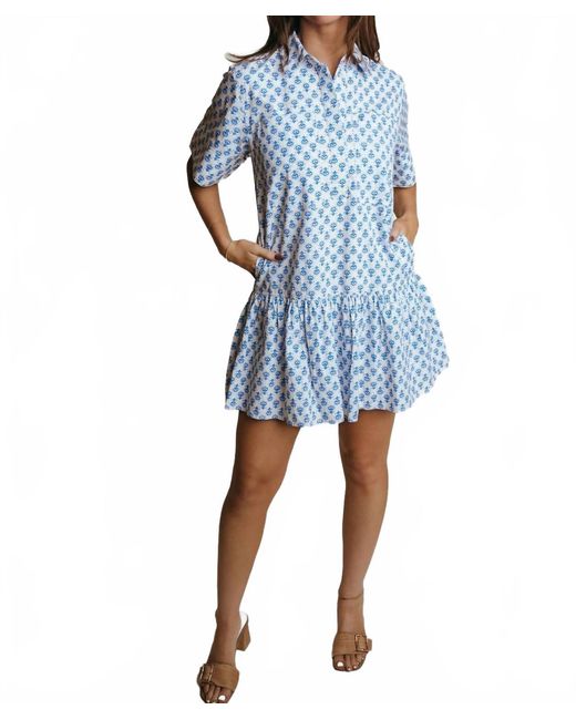 Laroque Blue Lola Mini Dress