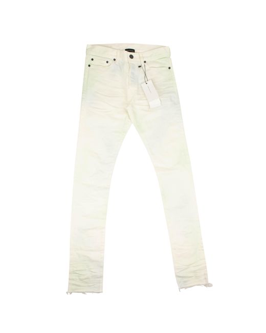 John Elliott Green Dye Skinny Jeans in White for Men Lyst