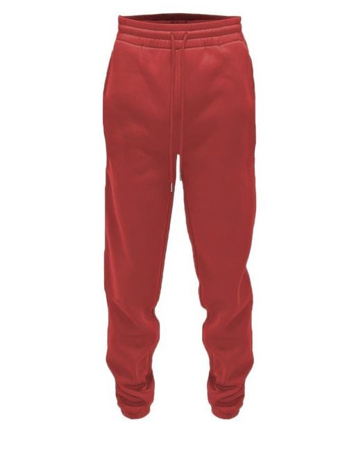 TRUEDAMES Red Solid Sweat Pant Joggers for men
