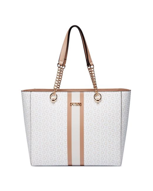 Guess Factory Culkin Tote in White | Lyst