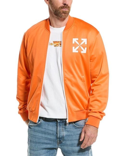 Off-White c/o Virgil Abloh Single Arrow Slim Track Jacket in Orange for Men