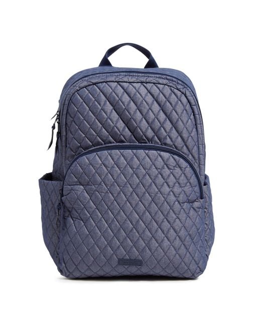 Vera Bradley Blue Essential Large Backpack
