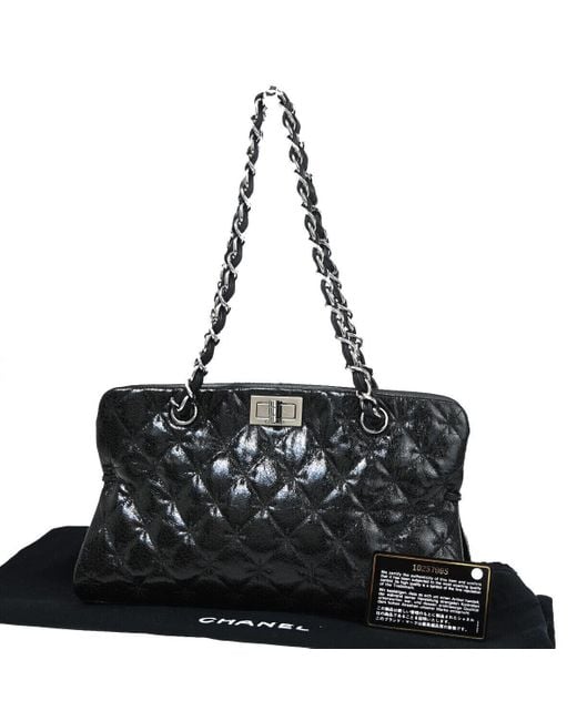 Chanel Black 2,55 Leather Shoulder Bag (pre-owned)