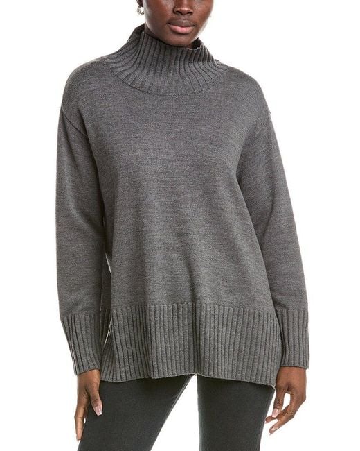 Eileen Fisher Gray Turtleneck Sweater