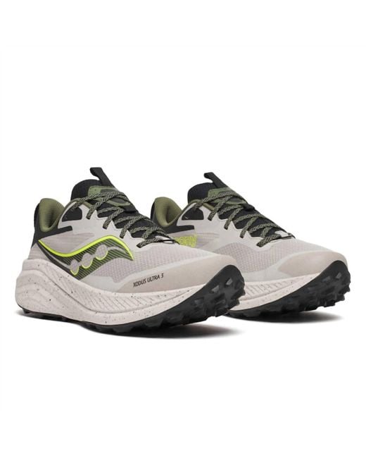 Saucony Gray Xodus Ultra Three Sneaker for men