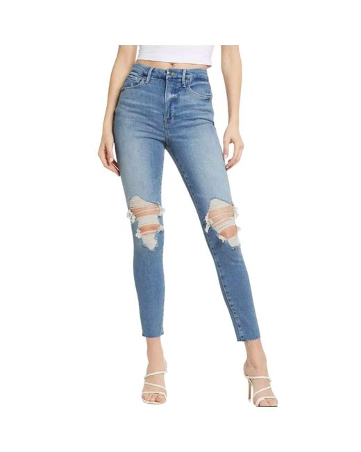 GOOD AMERICAN Blue Good Waist Jeans