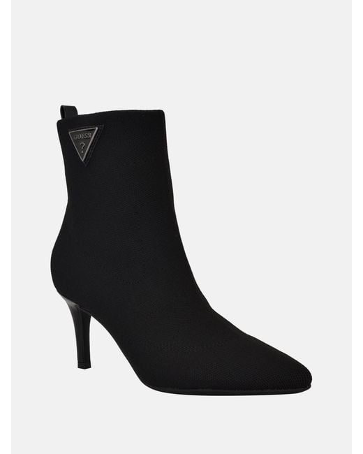 Guess Black Wellas Knit Booties
