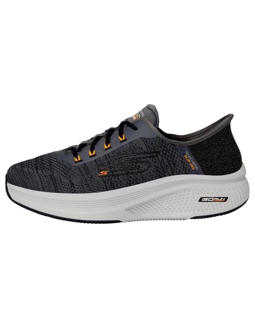 Skechers Black Hands Free Slip-Ins: Go Run Elevate 2.0 Steady Motion Charcoal 220852Ww-Char for men