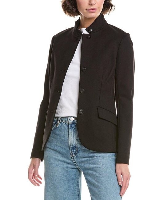 Rag & Bone Black Sadie Ponte Blazer