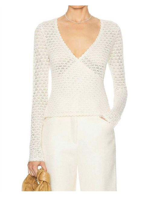 Posse White Romy Wrap Top
