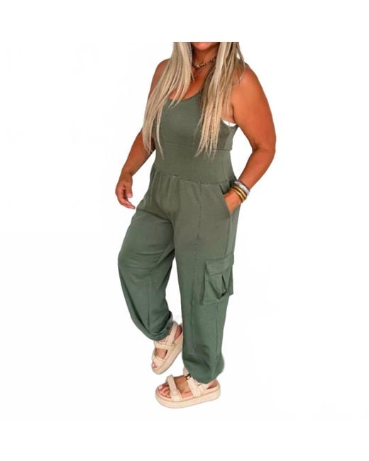 Blakeley Green All Set Tank Romper