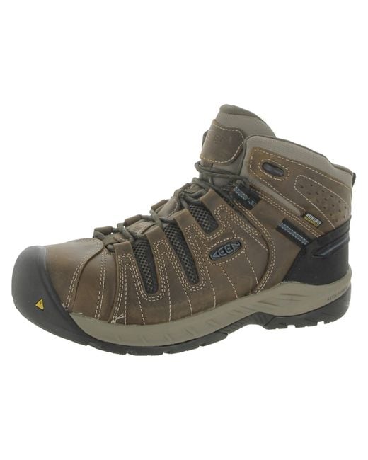 Keen Brown Flint Ii Arch Support Lace-up Work & Safety Boot for men