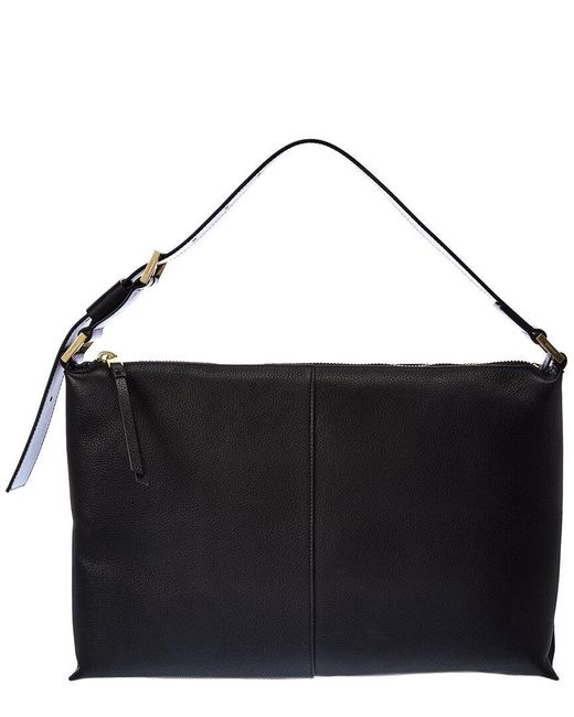 AllSaints Edbury Leather Shoulder Bag in Black Lyst