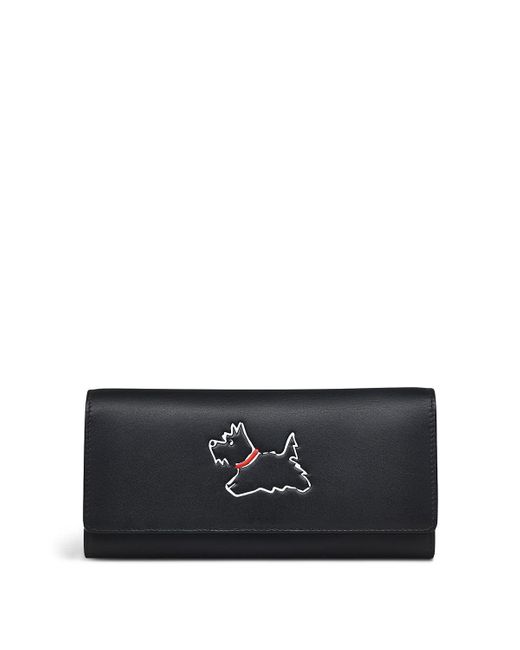Radley Walkies Large Flapover Wallet in Black Lyst