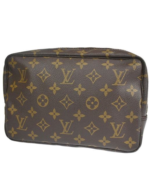 Louis Vuitton Metallic Trousse De Toilette Canvas Clutch Bag (pre-owned)