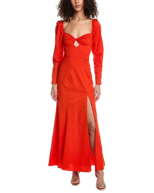 Staud Red Josephine Dress