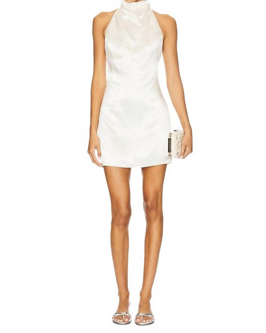 Amanda Uprichard White Kyoto Mini Dress