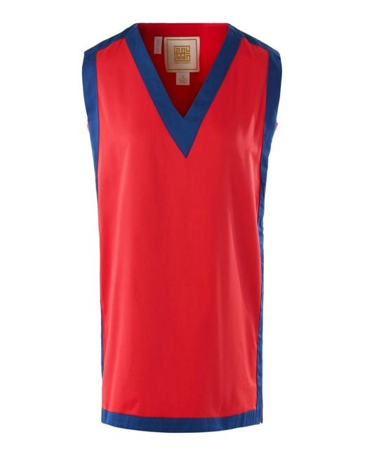 Emily Mccarthy Red Shift Dress