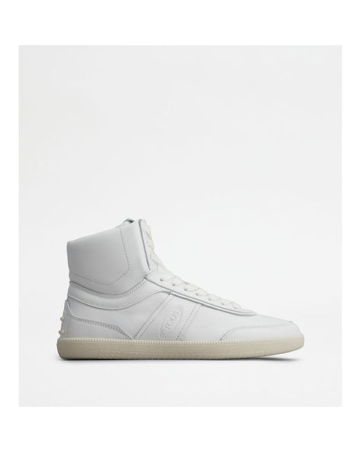 Tod's Gray Tabs Sneakers High-Top