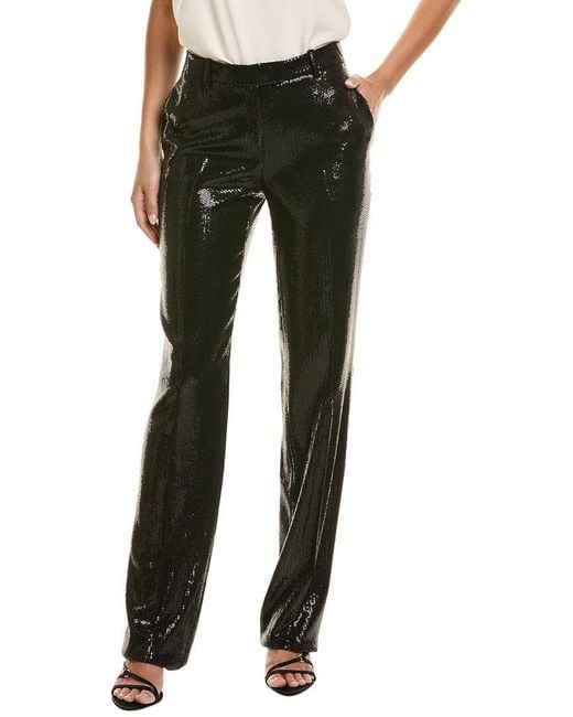 Michael Kors Black Carolyn Sequin Straight Leg Trousers