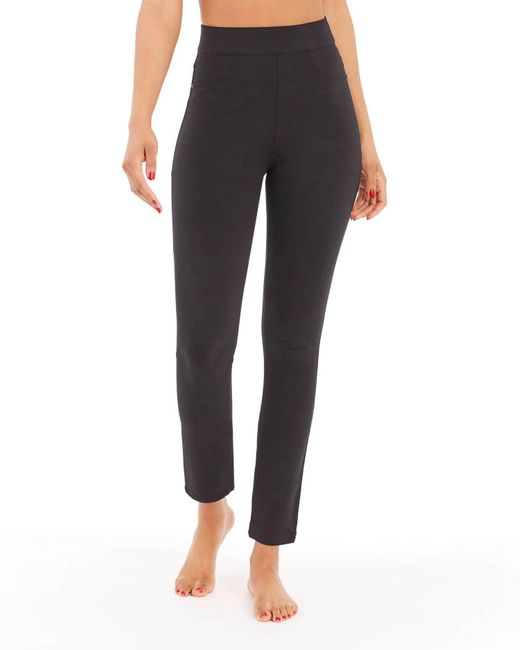 Spanx Black Ankle 4-pocket Classic Pull On Trousers